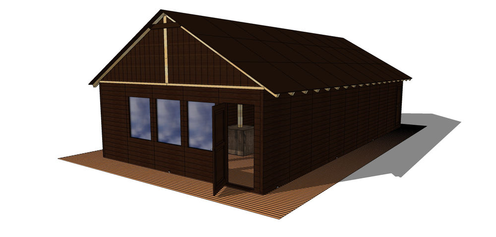 Modulares Chalet, Gesamtansicht
