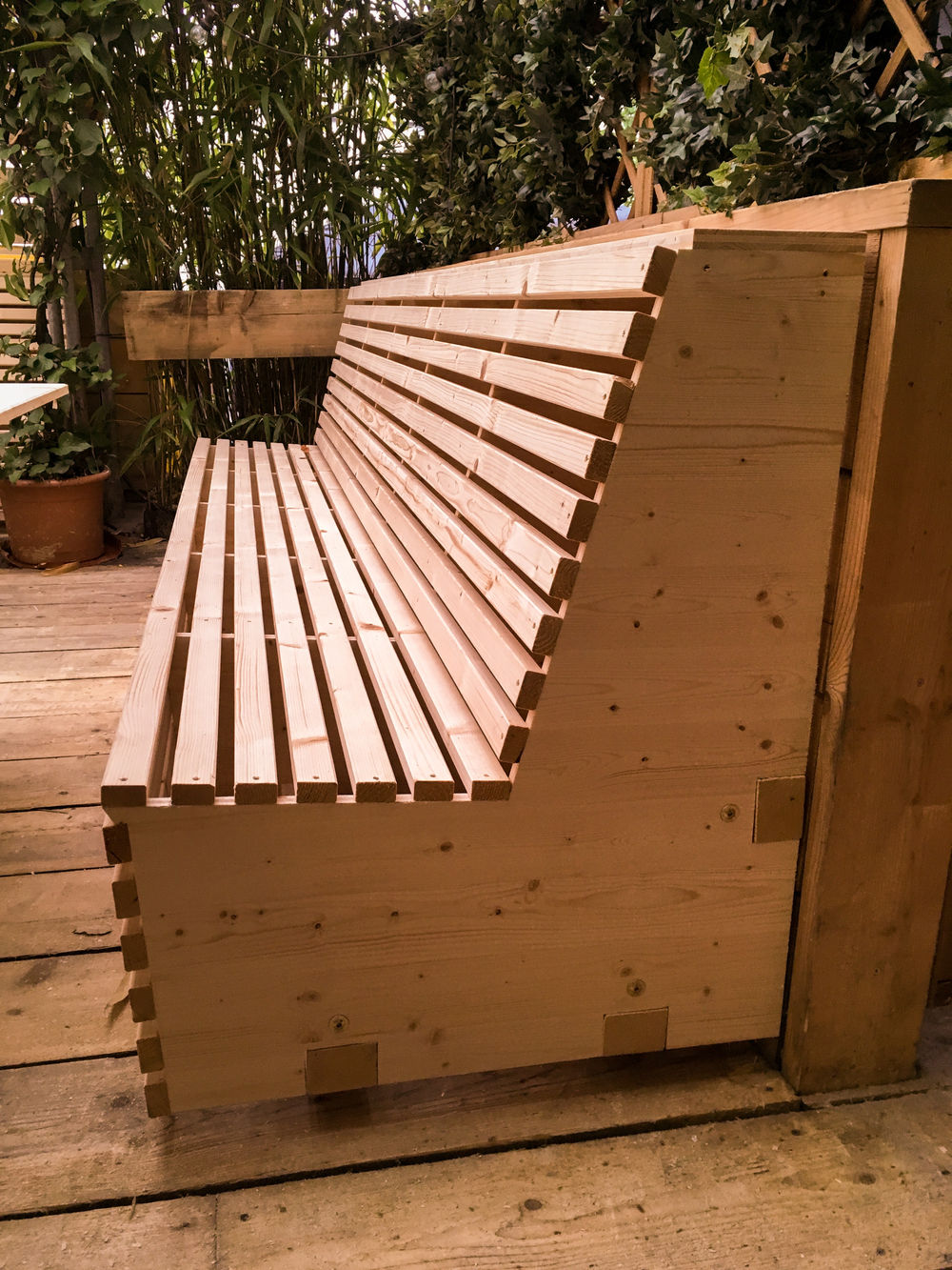 Detail der Aussenlounge